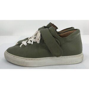Soloviere Sneakers Womens Size 38 Green Leather Shoes